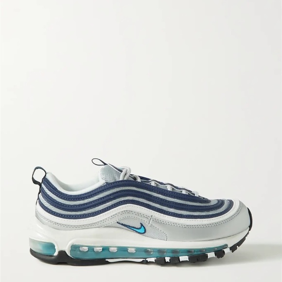 Nike Women’s Air Max 97 OG in Metallic Silver/ Chlorine Blue sz 7US New in Box - Picture 1 of 8